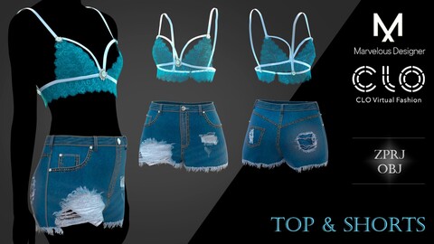 Top and Shorts for women