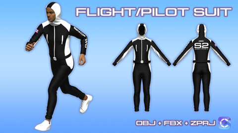 Flight/PILOT SUIT in CLO3D