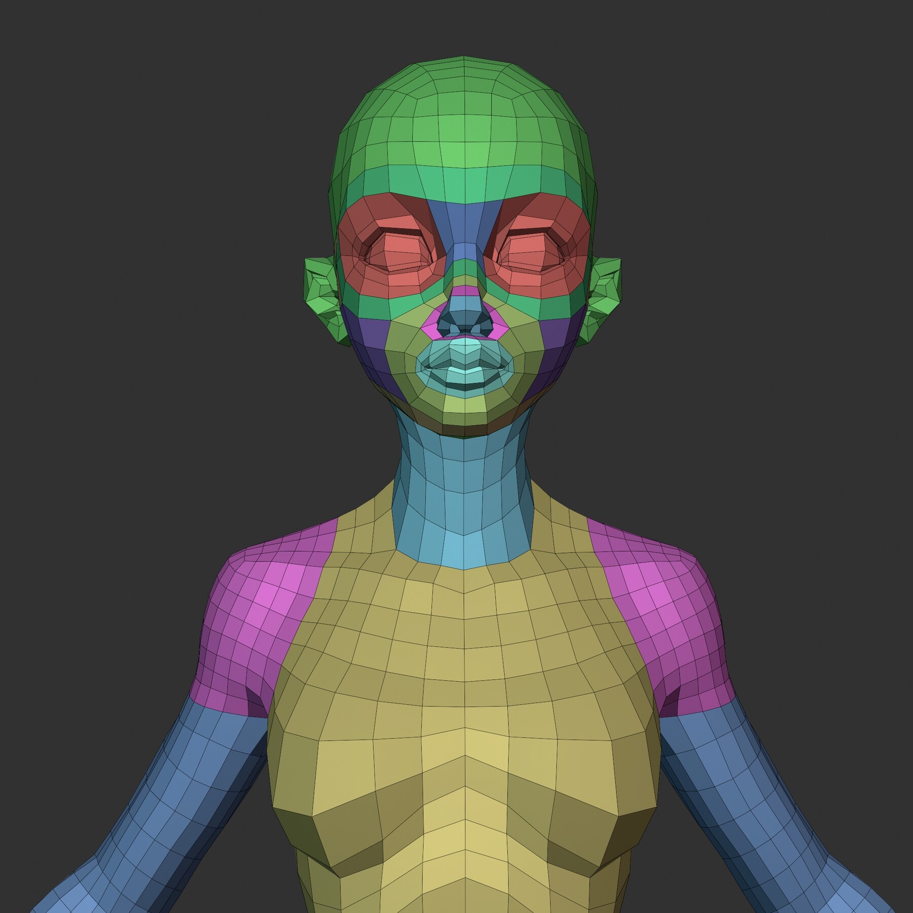 ArtStation - Disney Female Lowpoly Basemesh | Resources