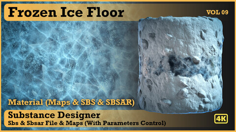 Frozen Ice Floor material - VOL 09 - Maps & SBS & SBsar