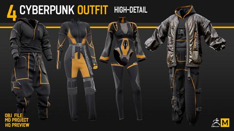 4 Cyberpunk Outfit