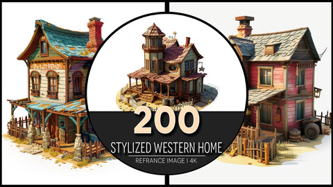 Stylized Western Home 4K Reference/Concept Images