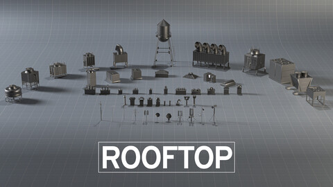 Rooftops Basemesh (Max, FBX, OBJ)