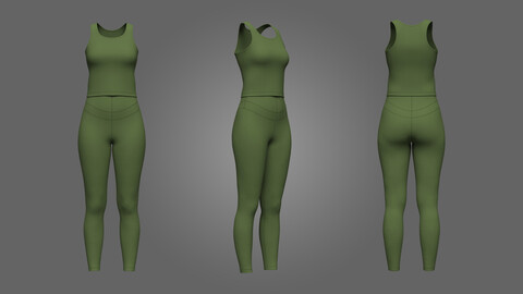 Legging Top 3d model