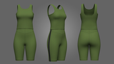 Legging Top 3d model