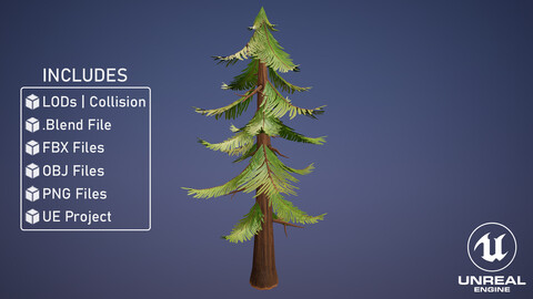 Stylized Pine Tree