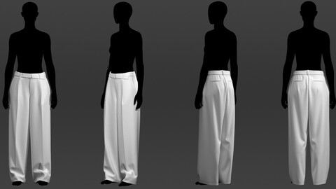 Wide Pants (female) / Marvelous, CLO Project File / Digital Fashion / outfit