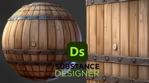 Stylized Wood Planks - Substance 3D Designer