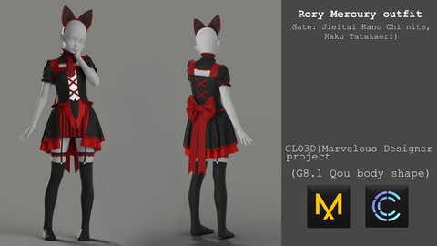 Rory Mercury outfit (GATE: Jieitai Kanochi nite, Kaku Tatakaeri)