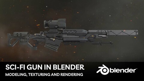 Modeling A Gun In Blender / 80% Discount For A Limited Time