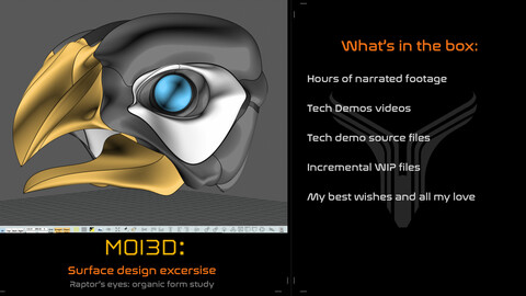 Moi3D surface design exercise