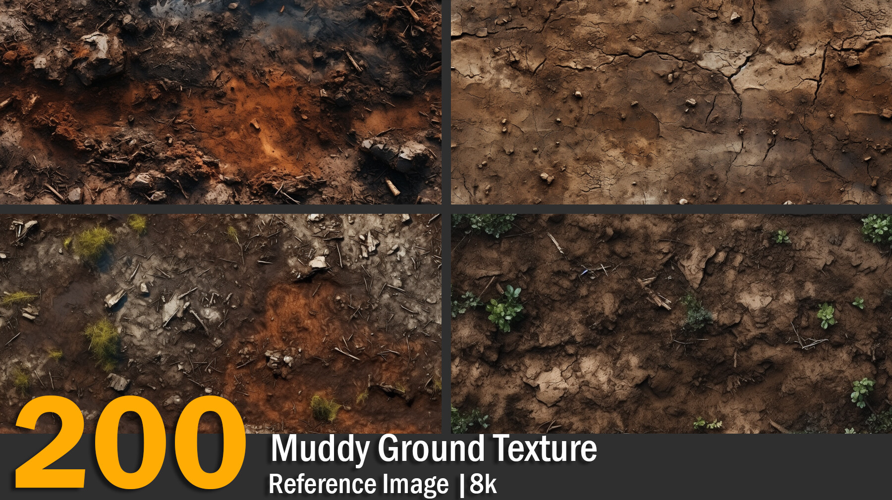 ArtStation - Muddy Ground Texture | Reference Images | 8K | Artworks