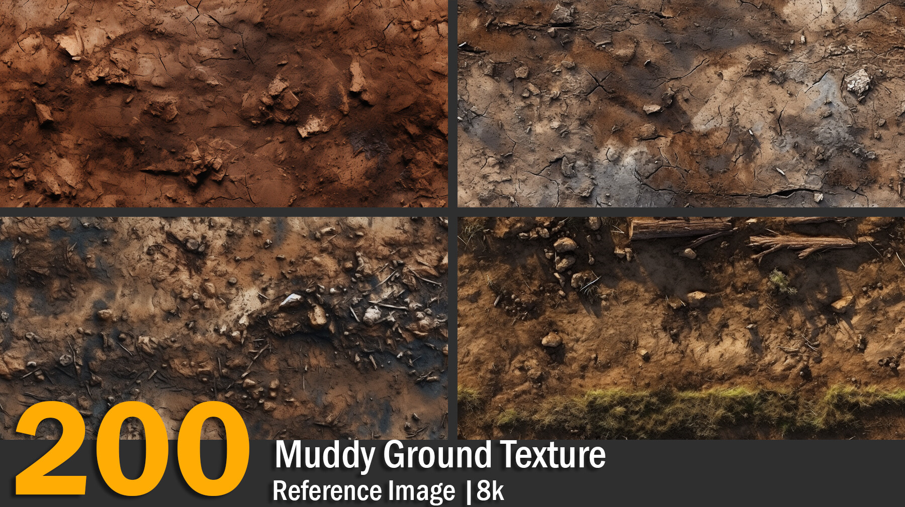 ArtStation - Muddy Ground Texture | Reference Images | 8K | Artworks