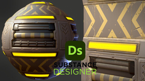 Stylized Sci-Fi Surface - Substance 3D Designer