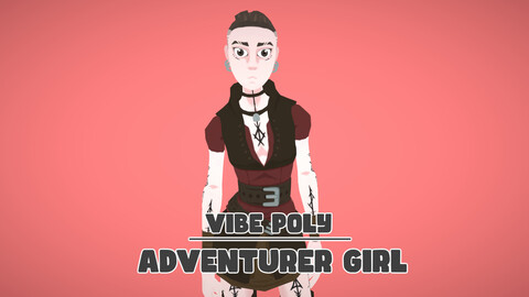 Vibe Poly - Adventurer Girl - Rigged