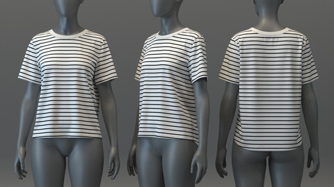 Stripe Oversize Tee