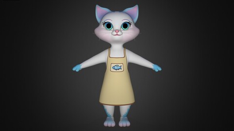 Asset - Cartoons - Animal - The Cat Rigged