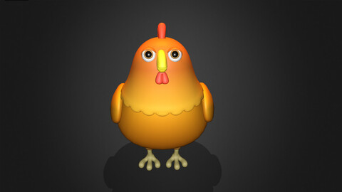 Asset - Cartoons - Animal - Chicken Hen Rigged