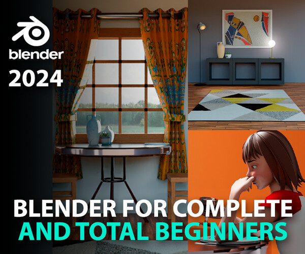 ArtStation Blender 2024 For Complete And Total Beginners Tutorials   File 