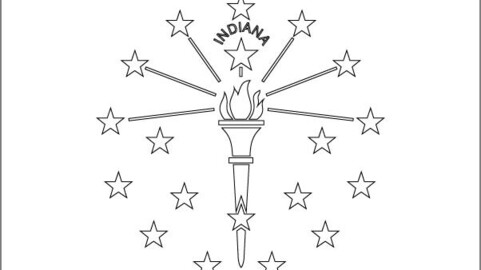 Flag of Indiana