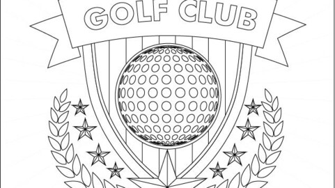 golf club logo classical design