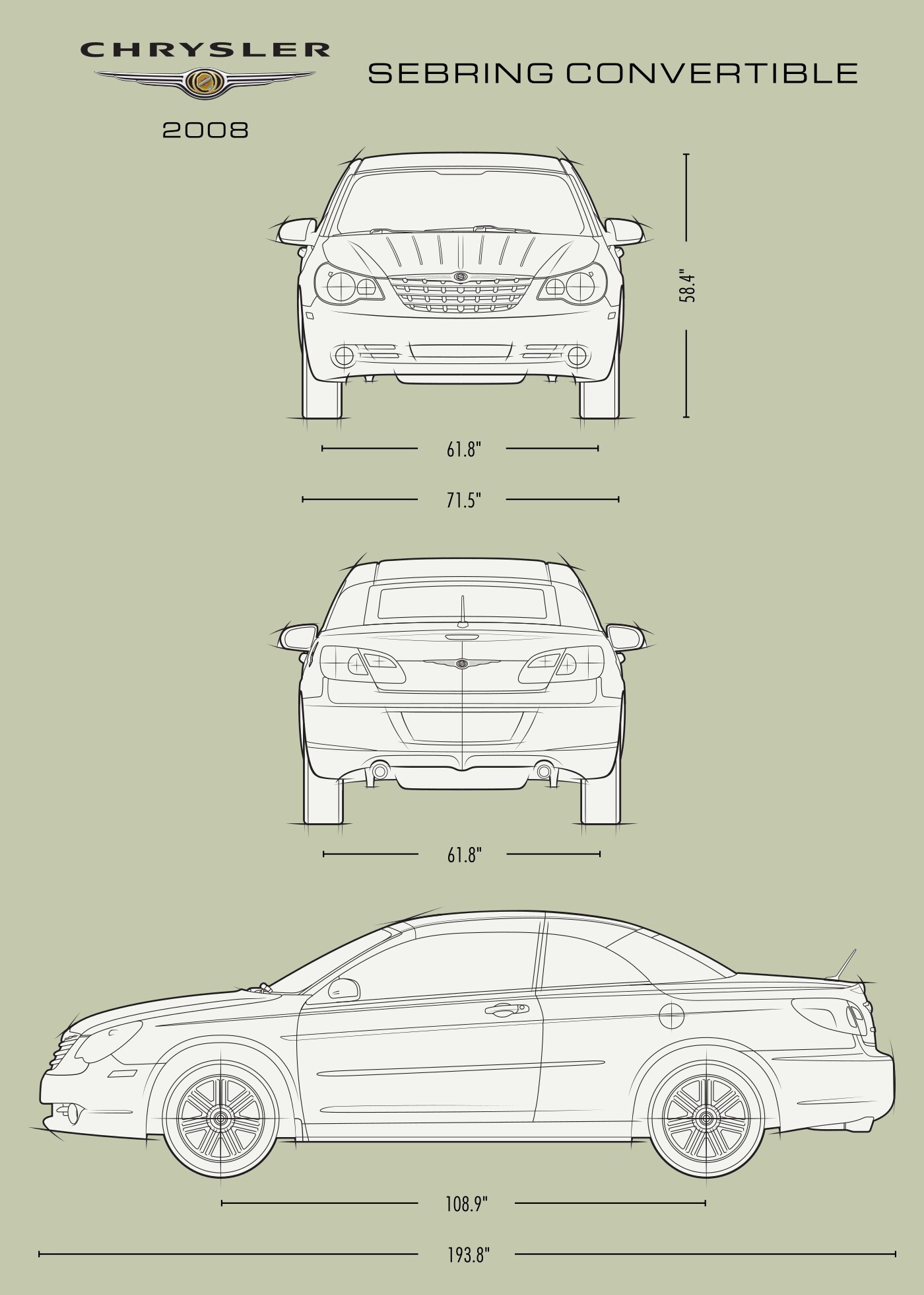 ArtStation - Chrysler Sebring Convertible 2008 | Artworks