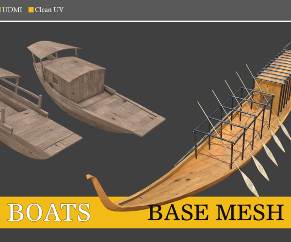 ArtStation - The fishing boat - 3D game asset / prop