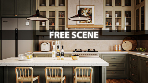 American kitchen - Free Scene