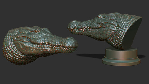 Crocodile bust