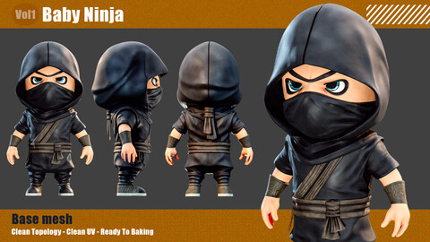 Baby Ninja Base Mesh