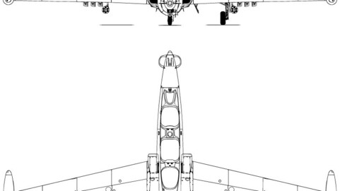 Aerospatiale (Fouga) CM.170 Magister svg vector file