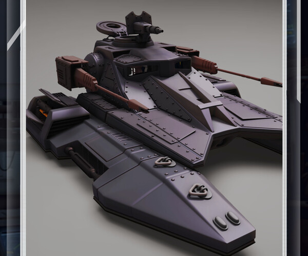 ArtStation - Star Wars 3d Printable Republic Hovertank | Resources