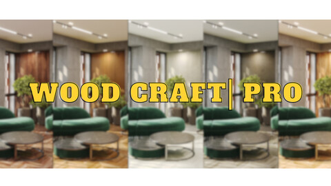 Wood Craft Pro | 240 PBR Materials | Blender AddOn