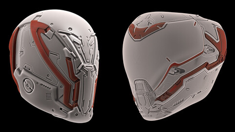 2 Sci-fi helmet concepts