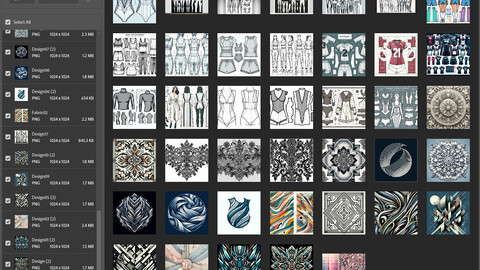 AI-Crafted Clothing Patterns & Fabrics Style Overlays Bundle