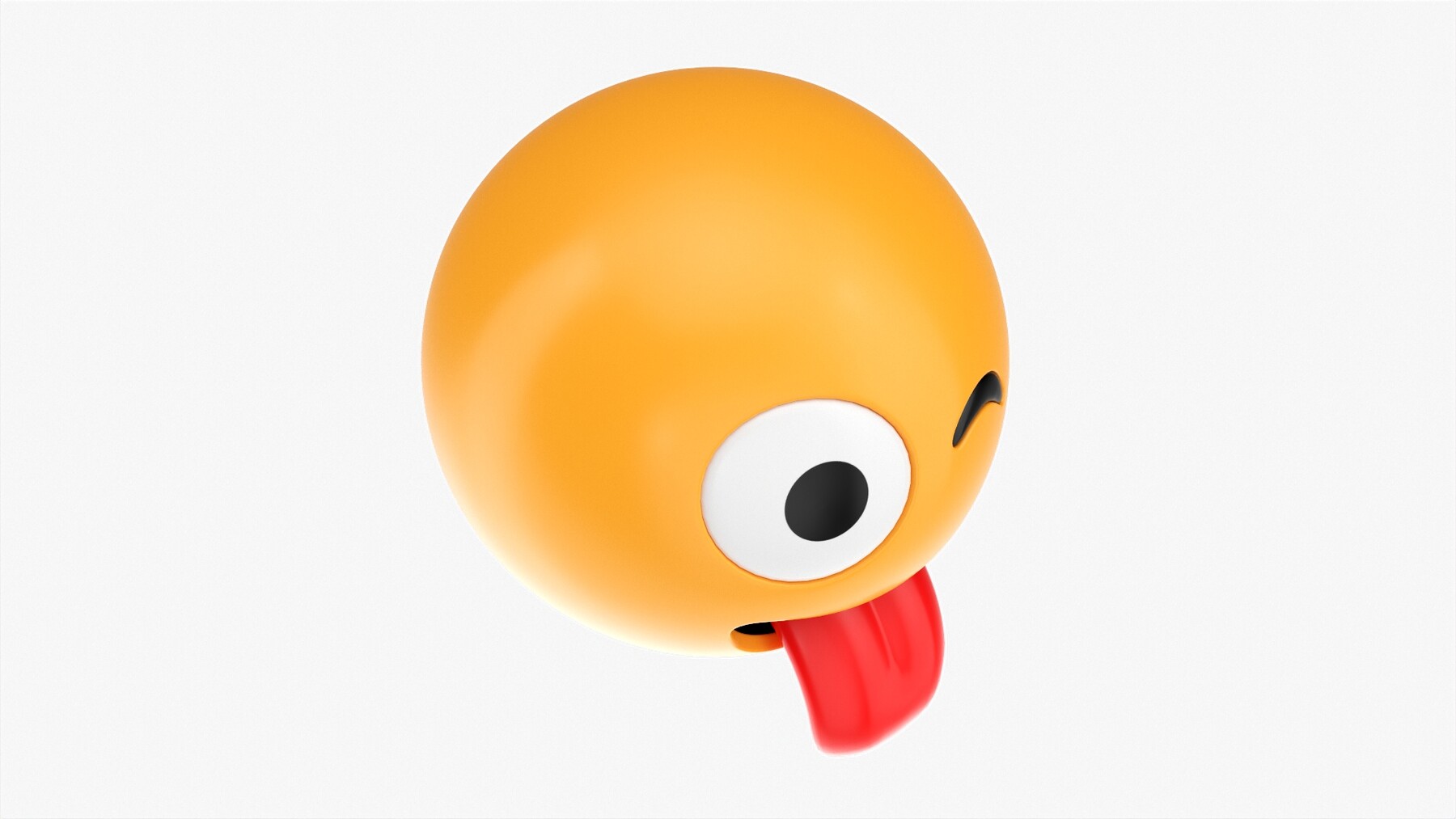 ArtStation - Emoji 006 Stuck-Out Tongue And Winking Eye | Resources