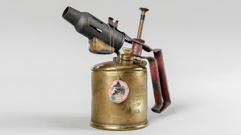 Old vintage blowtorch