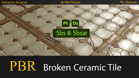 Ceramic tiles |Sbs & Sbsar & Texture |