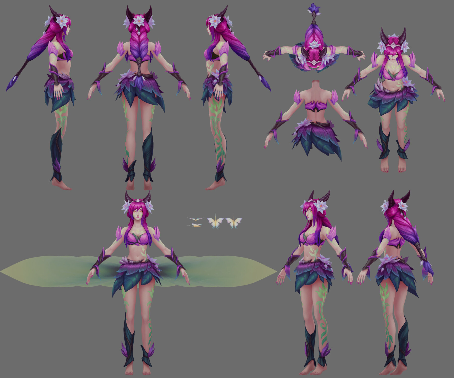 ArtStation - League of Legends - Elderwood Ahri RIGGED | Resources