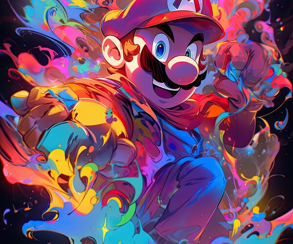 ArtStation - Super Mario Splash Fanart High Resolution HD Download ...