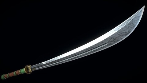 Jade Curved Sword