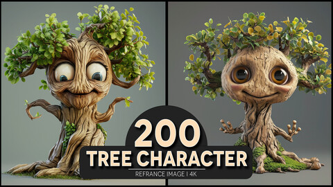 Tree Character 4K Reference/Concept Images