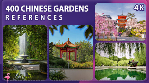 400 Chinese Gardens Image Reference Pack – Vol 1