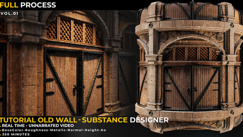 Substance designer tutorial - Old Wall- Full Tutorial Vol.02