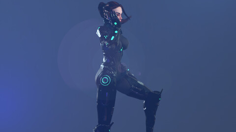 Vicky Female Sci-fi Character