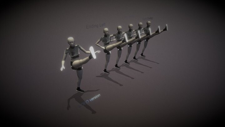 ArtStation - A&M: CanCan Kickline (162 bpm) - dance animation set ...