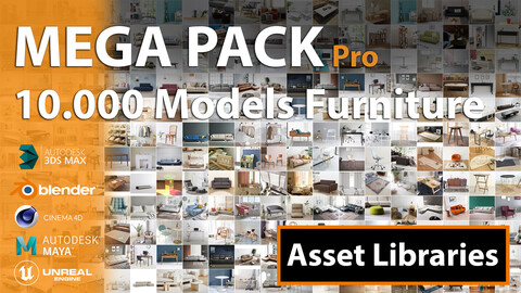 MEGA PACK | 10.000+ Models furniture | Asset Libraries