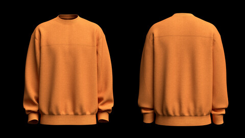 Mens Sweatshirt 3d Model