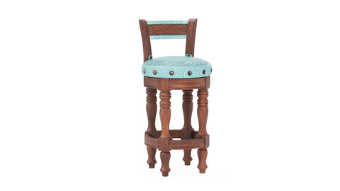 Rene Rustic Counter Barstool 3D Model