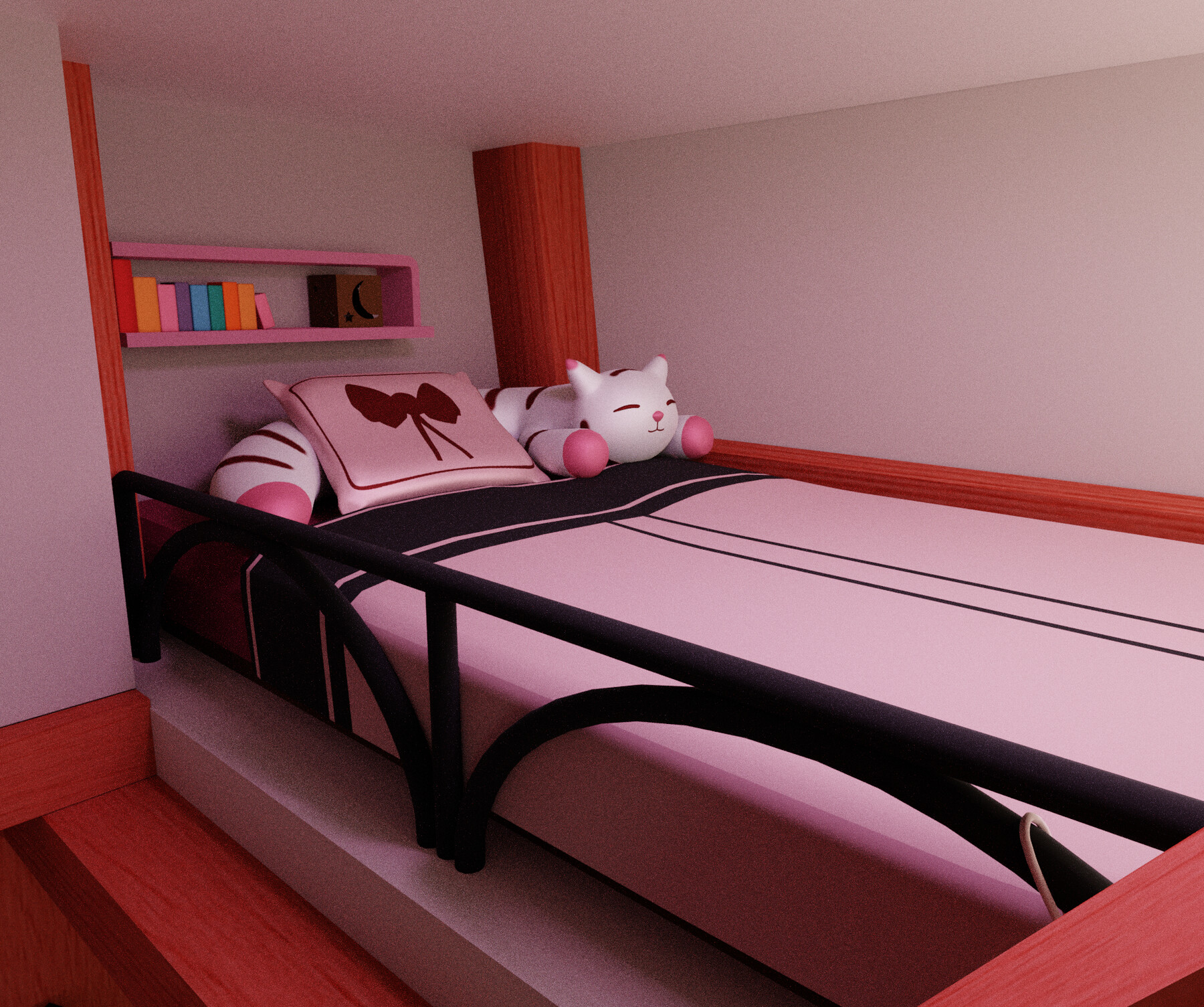 ArtStation - Miraculous Ladybug Marinette Room Low-poly 3D model | Game ...